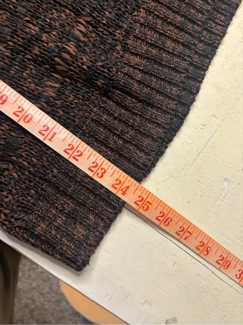 Zara Mens Size Medium Brown Black Textured Knit Oversized Sweater Grunge Bamboo